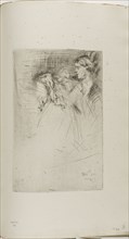 Brushing the Hair, 1863, James McNeill Whistler, American, 1834-1903, United States, Drypoint with