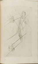 Portrait Sketches including F.R. Leyland and Whistler, 1874/75, James McNeill Whistler, American,