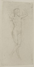 Nude Girl with Arms Raised, 1873/78, James McNeill Whistler, American, 1834-1903, United States,