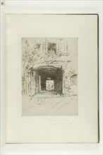 Doorway and Vine, 1879–80, James McNeill Whistler, American, 1834-1903, United States, Etching and