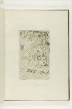 Turkeys, 1880, James McNeill Whistler, American, 1834-1903, United States, Etching and drypoint