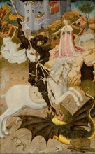 Saint George and the Dragon, 1434/35, Bernat Martorell, Spanish, about 1400–1452, Spain, Tempera on