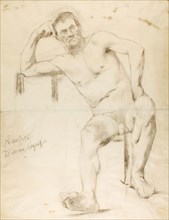 The Model Nizzavena, c. 1882–1883, Henri de Toulouse-Lautrec, French, 1864-1901, France, Charcoal,