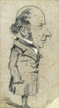 Caricature of Eugène Marcel, 1855/56, Claude Monet, French, 1840-1926, France, Graphite, heightened