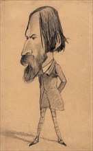 Caricature of Auguste Vacquerie, c. 1859, Claude Monet (French, 1840–1926), after Nadar (French,