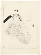 At the Concert, 1896, Henri de Toulouse-Lautrec, French, 1864-1901, France, Lithograph on cream