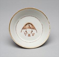 Saucer, 1775/1800, China, Chinese, made for the American market, United States, Porcelain, 3.2 × 12