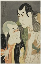 The actors Sawamura Yodogoro II (R) as Kawatsura Hogen and Bando Zenji (L) as Onisadobo, 1794,