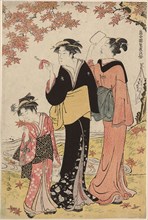 Beauties Under a Maple Tree, from the series A Collection of Contemporary Beauties of the Pleasure