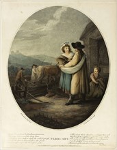 February, October 1, 1793, Francesco Bartolozzi (Italian, 1727-1815), after William Hamilton