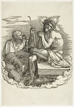Christ, Man of Sorrows, Mocked by a Soldier, frontispiece from The Large Passion, 1511, Albrecht