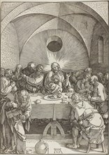 The Last Supper, from The Large Passion, 1510, Albrecht Dürer, German, 1471-1528, Germany, Woodcut