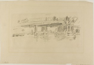 Old Battersea Bridge, 1879/87, James McNeill Whistler, American, 1834-1903, United States,