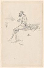 The Little Nude Model, Reading, 1889/90, James McNeill Whistler, American, 1834-1903, United