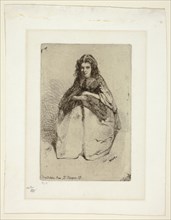 Fumette, 1858, James McNeill Whistler, American, 1834-1903, United States, Etching with foul biting
