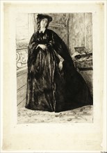 Finette, 1859, James McNeill Whistler, American, 1834-1903, United States, Etching and drypoint in