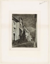 Street at Saverne, 1858, James McNeill Whistler, American, 1834-1903, United States, Etching with