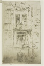Balcony, Amsterdam, 1889, James McNeill Whistler, American, 1834-1903, United States, Etching and