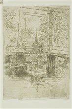 Little Drawbridge, Amsterdam, 1889, James McNeill Whistler, American, 1834-1903, United States,
