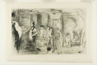 The Forge, 1861, James McNeill Whistler, American, 1834-1903, United States, Drypoint in black ink