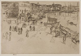 The Riva, 1879/80, James McNeill Whistler, American, 1834-1903, United States, Etching and drypoint
