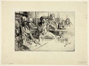 Longshore Men, 1859, James McNeill Whistler, American, 1834-1903, United States, Etching and