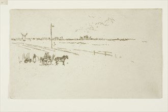 Railway-Station, Voves, 1888, James McNeill Whistler, American, 1834-1903, United States, Etching