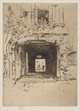Doorway and Vine, 1879/80, James McNeill Whistler, American, 1834-1903, United States, Etching and