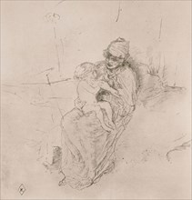 Mother and Child, No. 1, 1891, printed 1895, James McNeill Whistler, American, 1834-1903, United
