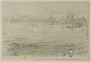 Early Morning, 1878, James McNeill Whistler, American, 1834-1903, United States, Lithotint in black