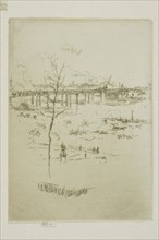 Charing Cross Bridge, 1887/88, James McNeill Whistler, American, 1834-1903, United States, Etching