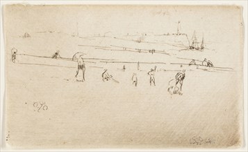 Dieppe, 1885, James McNeill Whistler, American, 1834-1903, United States, Etching and drypoint in