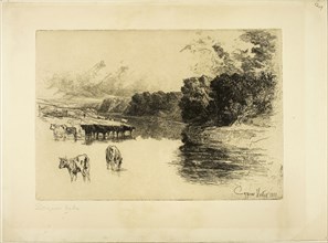 A Lancashire River, 1881, Francis Seymour Haden, English, 1818-1910, England, Etching and drypoint