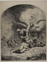 The Sacrifice of Abraham, 1642/51, Ferdinand Bol, Dutch, 1616-1680, Holland, Etching on paper, 425