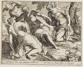 Mercury and the Graces, 1589, Agostino Carracci (Italian, 1557-1602), after Jacopo Robusti, called