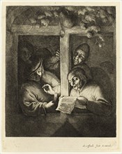 The Singers, c. 1668, Adriaen van Ostade, Dutch, 1610-1685, Holland, Etching on paper, 219 x 185 mm
