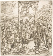 The Adoration of the Magi, about 1530, Cristofano Robetta, Italian, 1462-c.1535, Italy, Engraving