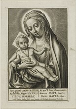 Virgin and Child, n.d., Jean Valdor, Flemish, 1616-1670, Flanders, Engraving on paper, 90 × 60 mm
