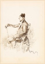 Seated Man in Profile, 1869, Mariano José María Bernardo Fortuny y Carbó, Spanish, 1838-1874,