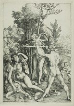 Hercules at the Crossroads (Jealousy), c. 1498, Albrecht Dürer, German, 1471-1528, Germany,