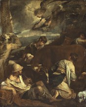 Annunciation to the Shepherds, c. 1710, After Jacobo Bassano, Italian, c. 1510-1592, Italy, Oil on