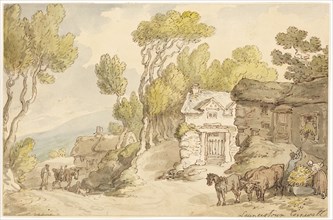 Launcetown Cornwall, c. 1789, Thomas Rowlandson, English, 1756-1827, England, Pen and brown ink
