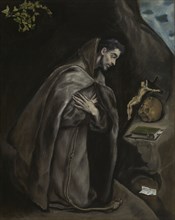 Saint Francis Kneeling in Meditation, 1595/1600, El Greco (Domenikos Theotokopoulos), Greek, active