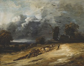 The Storm, 1814/30, Georges Michel, French, 1763-1843, France, Oil on panel, 23 1/8 × 28 3/4 in.