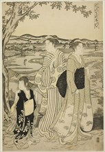 Parrot Komachi, from the series The Fashionable Seven Komachi (Furyu nana Komachi), Edo period
