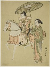 The Young Horseman, c. 1766/67, Suzuki Harunobu ?? ??, Japanese, 1725 (?)-1770, Japan, Color