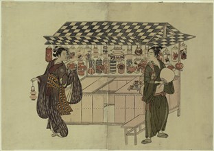 The Lantern Shop, c. 1765, Attributed to Suzuki Harunobu ?? ??, Japanese, 1725 (?)–1770, Japan,