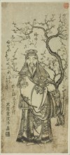Sugawara Michizane crossing to China (Toto Tenjin), c. 1770s, Kitao Shigemasa, Japanese, 1739-1820,