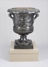 Garden Urn Emblematic of Autumn, Mid to late 18th century, England, Lead, 105.4 × 88.9 × 88.9 cm