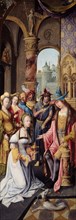 King Solomon Receiving the Queen of Sheba, 1515/20, Antwerp Mannerist (Master of the Antwerp
